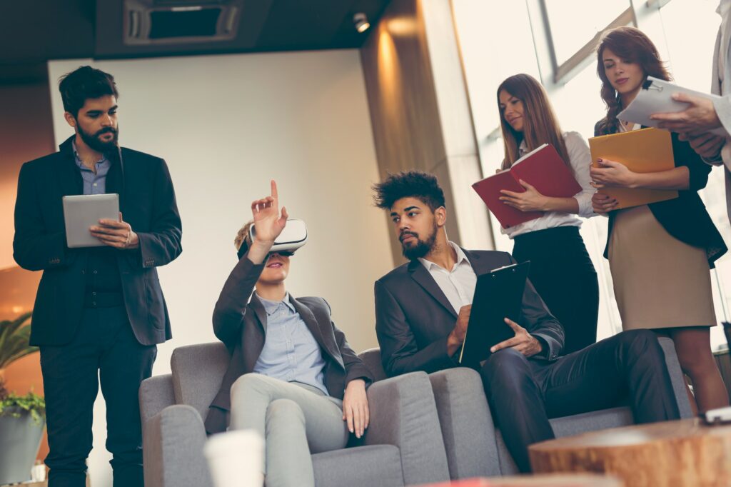 Réalité virtuelle pendant l'entretien